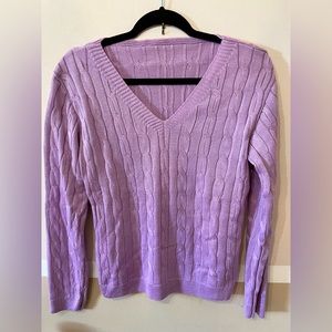 Knit Women’s V neck Sweater Long sleeves